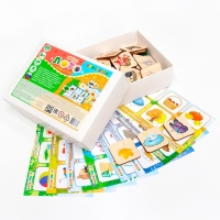 Лото детское &laquo;4 времени года&raquo; квадратные фишки