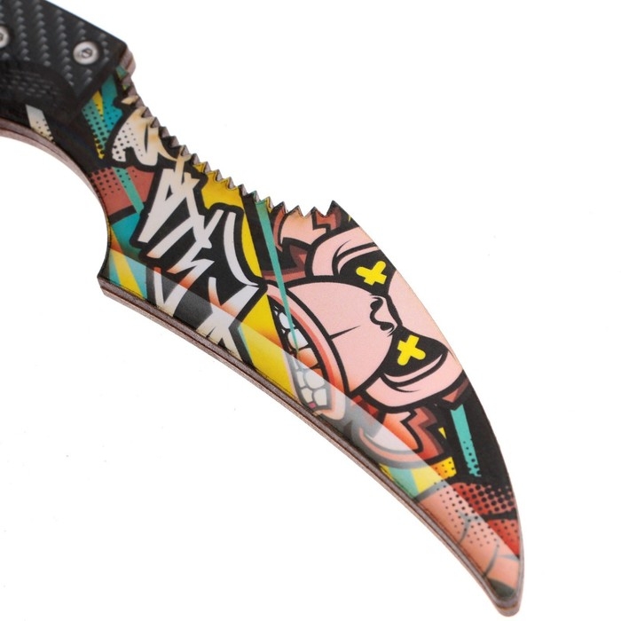 Деревянное оружие, детское сувенирное &laquo;Ножик Керамбит с защитой пальцев&raquo;, 23 х 9 с м