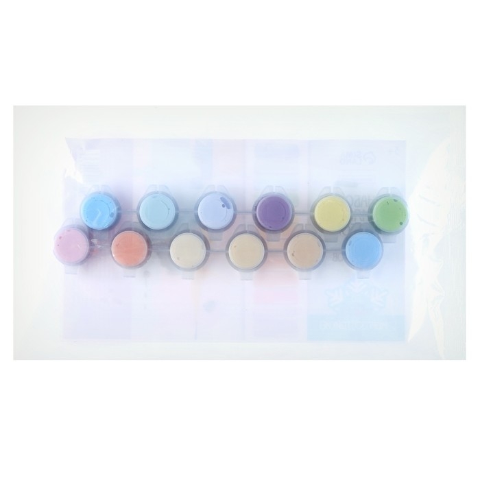 Набор акриловых красок &laquo;&lrm;Нежность&raquo;&lrm;, 12 цветов