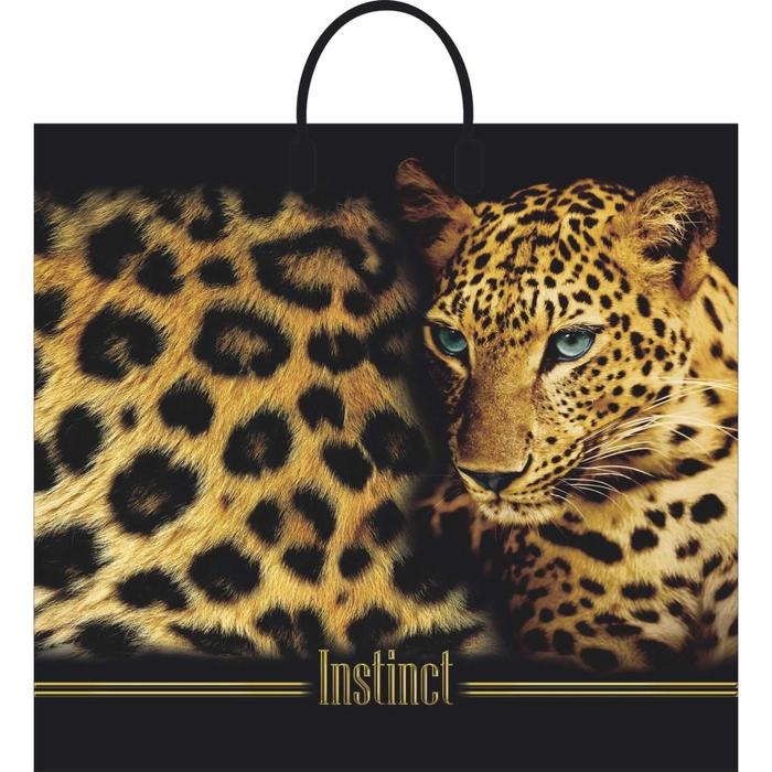 Пакет Пакет "Инстинкт", полиэтиленовый с пластиковой ручкой, 90 мкм, 38 х 35 см