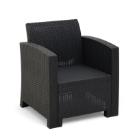 Набор кресел Бора 68 х 66 х 76 см, антрацит, 2 штуки Набор кресел Бора 68 х 66 х 76 см, антрацит, 2 штуки