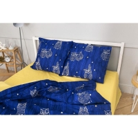 Постельное бельё "Этель" дуэт Ушастые совы (вид 3) 143 х 215 см - 2 шт., 220 х 240 см, 70 х 70 см - 2 шт