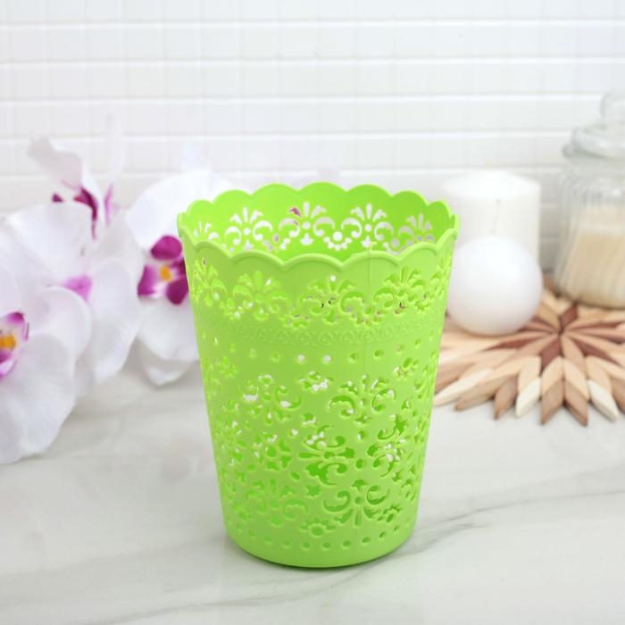 Корзина для хранения &laquo;Кружевной узор&raquo;, 11&times;11&times;14 см, цвет МИКС