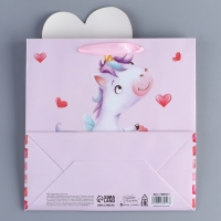 Пакет подарочный, упаковка, &laquo;Единорог&raquo;, 22 х 22 х 10 см