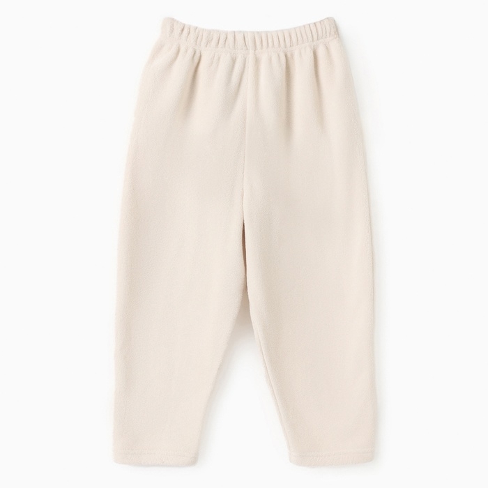 Брюки детские MINAKU: Fleece Soft, цвет бежевый, рост 116 см
