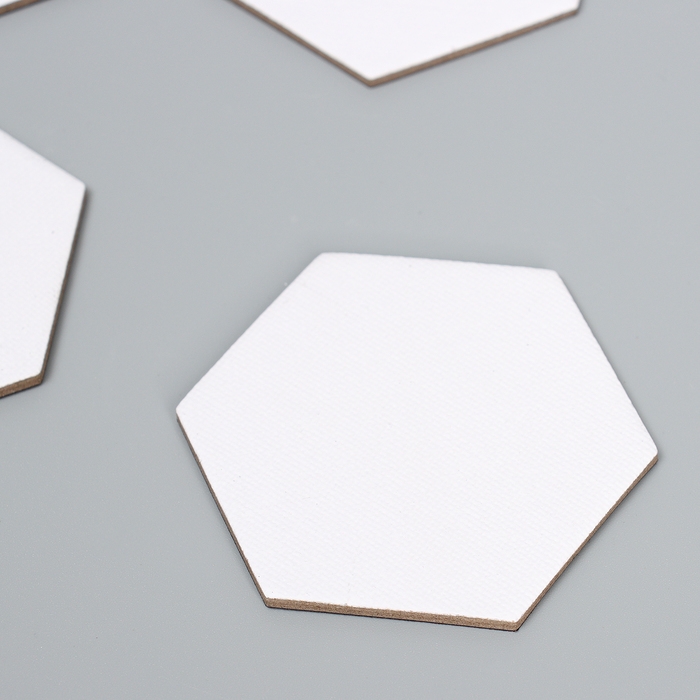 Набор холстов на магните &laquo;Шестиугольник&raquo;, 7,5 см, 4 шт