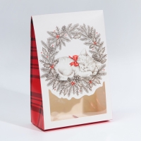 Коробка подарочная новогодняя складная «Волшебства в новом году», 15 х 7 х 22 см, Новый год Коробка подарочная новогодняя складная «Волшебства в новом году», 15 х 7 х 22 см, Новый год