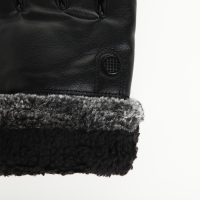 Перчатки мужские, безразмерные, с утеплителем, цвет чёрный Перчатки мужские, безразмерные, с утеплителем, цвет чёрный