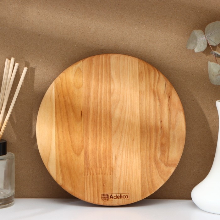 Набор разделочных досок на подставке &laquo;Фортуна&raquo;, d=30, 20&times;1,8 см, пропитаны минеральным маслом, берёза