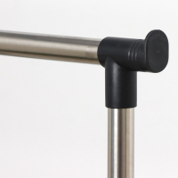 Стойка - вешалка напольная для одежды Доляна, телескопическая, 2 перекладины, подставка для обуви, 80&times;43&times;90(160) см