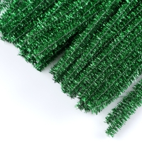 Проволока с ворсом для поделок «Блеск», набор 50 шт, размер 1 шт: 30×0,6 см, цвет зелёный Проволока с ворсом для поделок «Блеск», набор 50 шт, размер 1 шт: 30×0,6 см, цвет зелёный