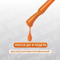 Гель лак для ногтей &laquo;SIMPLE&raquo;, 3-х фазный, 10 мл, LED/UV, цвет (209)