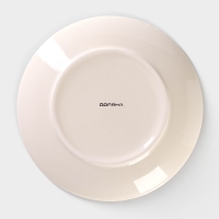 Тарелка керамическая десертная Доляна &laquo;Морской мир&raquo;, d=19 см, цвет коричневый