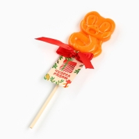 Леденец в форме змеи, со вкусом апельсин &laquo;Чудеса рядом&raquo;, 24 г