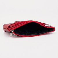 Кошелёк-ключница женский на молнии, цвет красный Кошелёк-ключница женский на молнии, цвет красный