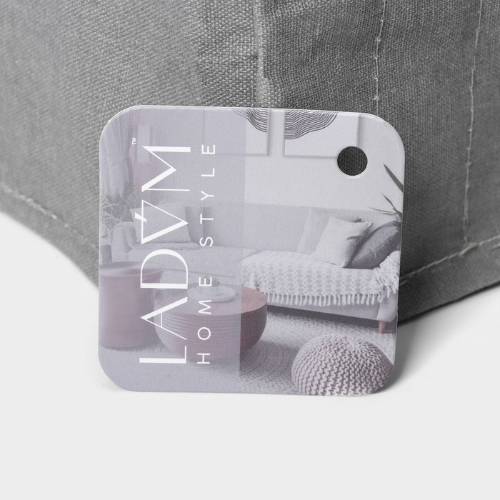 Органайзер для хранения белья LaDо́m, 9 ячеек, 25&times;33&times;16 см, цвет серый