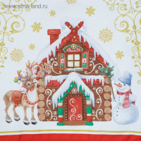 Дорожка на стол "Этель" Новогодняя сказка 40х147+/-3см, 100% хлопок, саржа 190 гр/м2