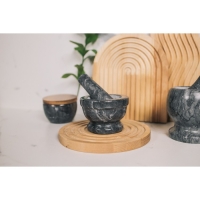 Ступка с пестиком Magistro «Мрамор», 10,5×7 см, камень, цвет чёрный Ступка с пестиком Magistro «Мрамор», 10,5×7 см, камень, цвет чёрный