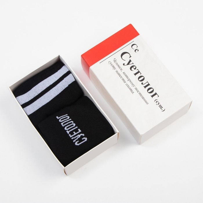 Набор мужских носков KAFTAN "Суетолог&ldquo; 2 пары, размер  41-44(27-29 см)