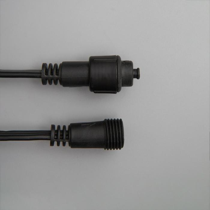 Гирлянда &laquo;Занавес&raquo; 2 &times; 9 м, IP44, УМС, тёмная нить, 1800 LED, свечение синее, 220 В