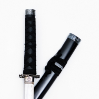 Сув. изделие катаны 3в1 на подставке, ножны дерево, черные глянец 53/76/101см Сув. изделие катаны 3в1 на подставке, ножны дерево, черные глянец 53/76/101см