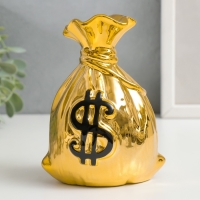 Копилка керамика "Мешок с долларом" МИКС 12х10х6,5 см