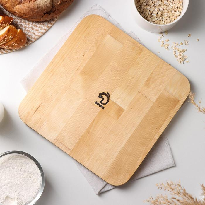 Менажница Доляна, 28&times;28&times;1,8 см, 5 секций, берёза