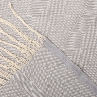 Плед Елочка 140х200см, бел/сер, хл 95%, пэ 5% Плед Елочка 140х200см, бел/сер, хл 95%, пэ 5%