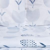 Постельное бельё Этель 1.5 сп &laquo;Тюльпаны&raquo; (вид 1) 143*215 см, 150*214 см, 70*70 см - 2 шт