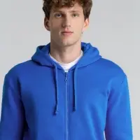 Толстовка на молнии с капюшоном Siverga Heavy 2.0, ярко-синяя, размер 4XL