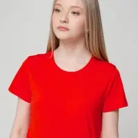 Футболка женская T-bolka Lady красная, размер L