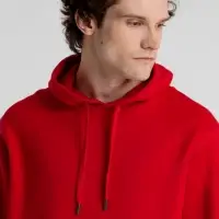 Толстовка с капюшоном унисекс King, красная, размер 4XL