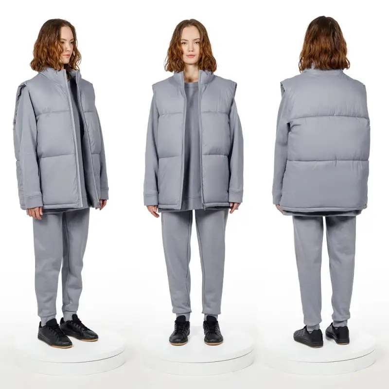 Жилет двусторонний V2, серый, размер XS/S