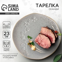 Тарелка керамическая &laquo;Сканди&raquo;, 23 см