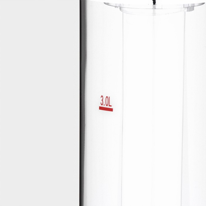 Башня пивная &laquo;Петронас&raquo;, 3 л, колба с подсветкой, 2 батарейки, цвет металлик