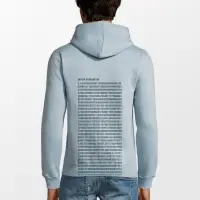 Худи &laquo;Почти полный Пи&raquo;, голубое, размер S