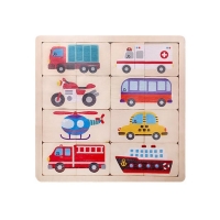 Пазлы из дерева «Половинки. Транспорт» Пазлы из дерева «Половинки. Транспорт»