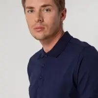 Рубашка поло мужская Virma Stretch, темно-синяя, размер XXL