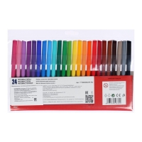 Фломастеры трехгранные 24 цвета "Звери", европодвес Фломастеры трехгранные 24 цвета "Звери", европодвес