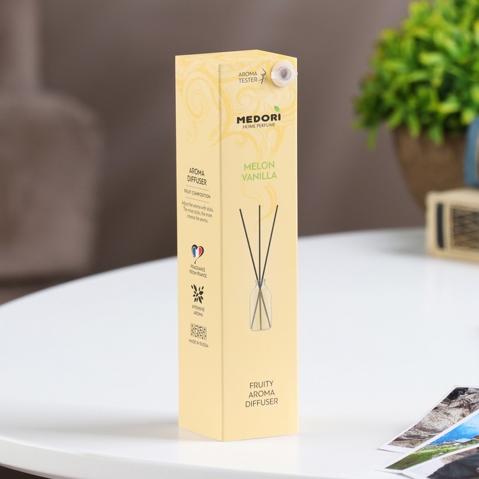Диффузор ароматический MEDORI "Melon Vanilla", 30 мл, дыня и ваниль