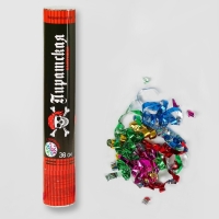 Хлопушка пневматическая &laquo;Пиратская&raquo;, фанты, серпантин, фольга, 30 см