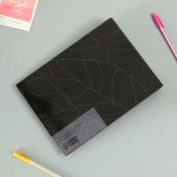 Фотоальбом 25 листов (уголки+кольца) "Листья на чёрном" золото 19х27х3 см Фотоальбом 25 листов (уголки+кольца) "Листья на чёрном" золото 19х27х3 см