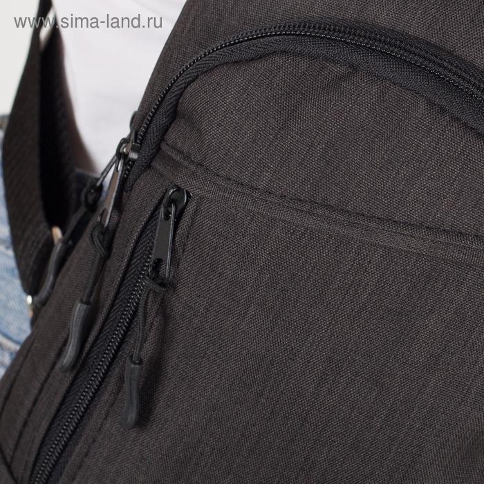 Сумка-слинг из текстиля, &laquo;ЗФТС&raquo;, цвет чёрный