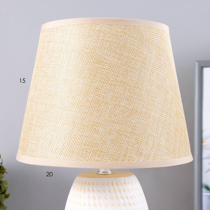 Лампа настольная 48474/1 E14 40Вт бежевый 20х20х34 см RISALUX