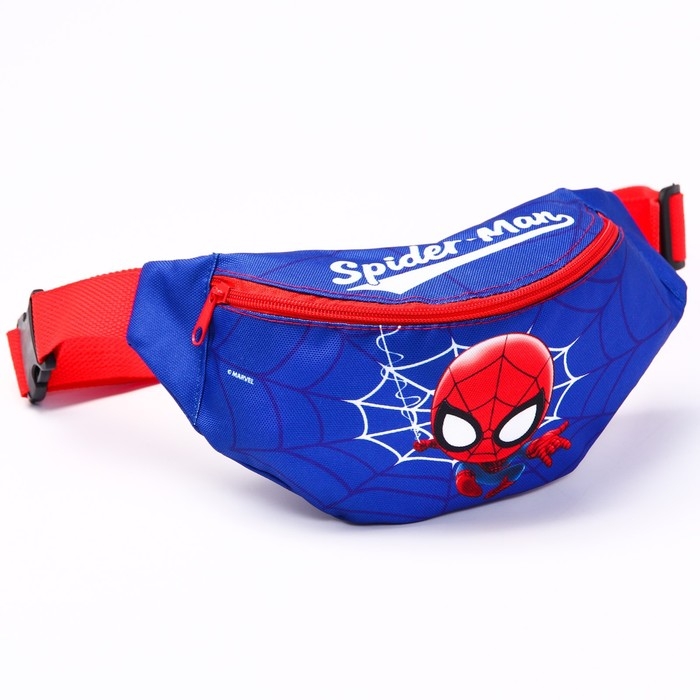 Сумка поясная, 25х6х13 см, на молнии, Человек-паук Сумка поясная, 25х6х13 см, на молнии, Человек-паук