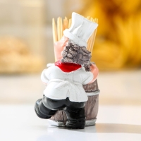 Подставка под зубочистки &laquo;Поварёнок&raquo;, в комплекте с зубочистками, МИКС