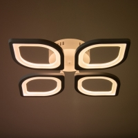 Люстра "Кацу" LED 80W 3000-6500K ПДУ белый 57,5х57,5х7,5см Люстра "Кацу" LED 80W 3000-6500K ПДУ белый 57,5х57,5х7,5см