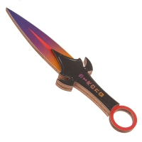 Деревянное оружие детское сувенирное &laquo;Кунай&raquo;, фиолетовый