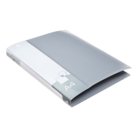 Папка на 2 кольцах А4, Calligrata, 27 мм, 700 мкм, внутренний и торцевой карман, серая Папка на 2 кольцах А4, Calligrata, 27 мм, 700 мкм, внутренний и торцевой карман, серая