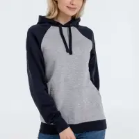 Толстовка унисекс Seattle серый меланж/темно-синий, размер XS Толстовка унисекс Seattle серый меланж/темно-синий, размер XS